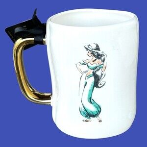 Rae Dunn x Disney Starry Night Princess Jasmine Aladdin, Double Sided Mug. NWT